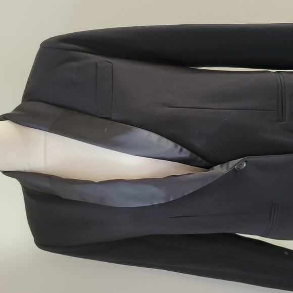 Velvet By Graham & Spencer NWT Black One-Button Tuxedo Jacket Size XS - Picture 4 of 5